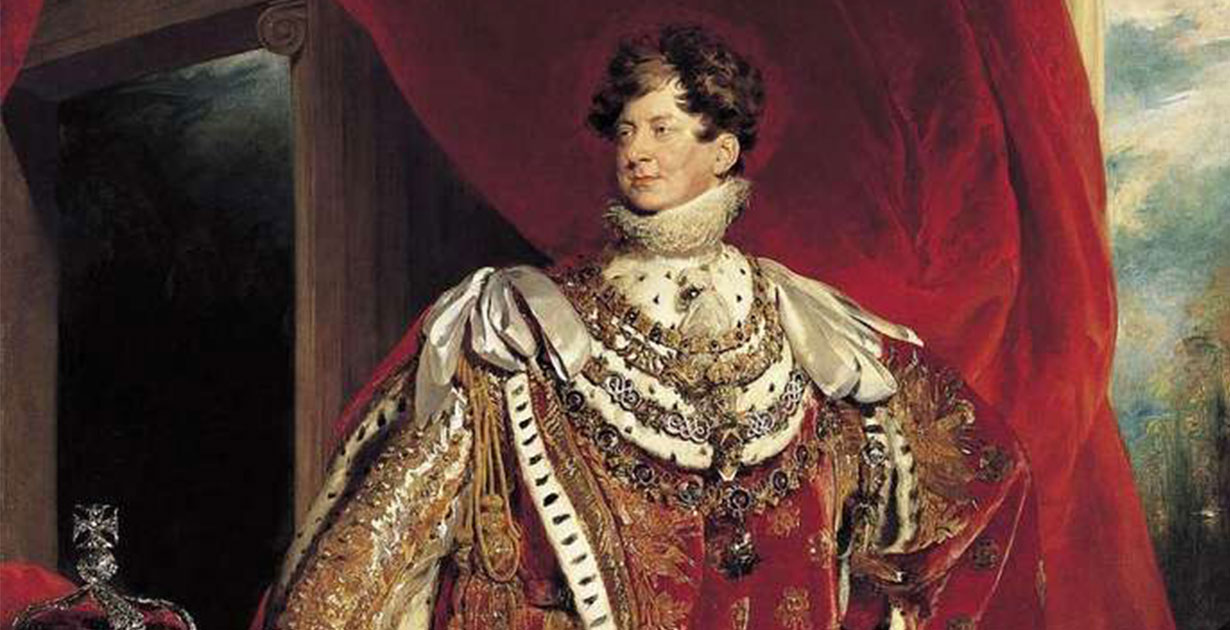 King George IV reigned from 1820 to 1830.