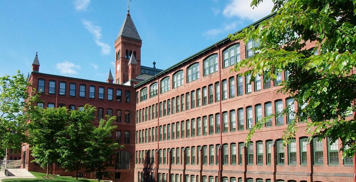 The Waltham Watch Company buildings in Massachusetts.