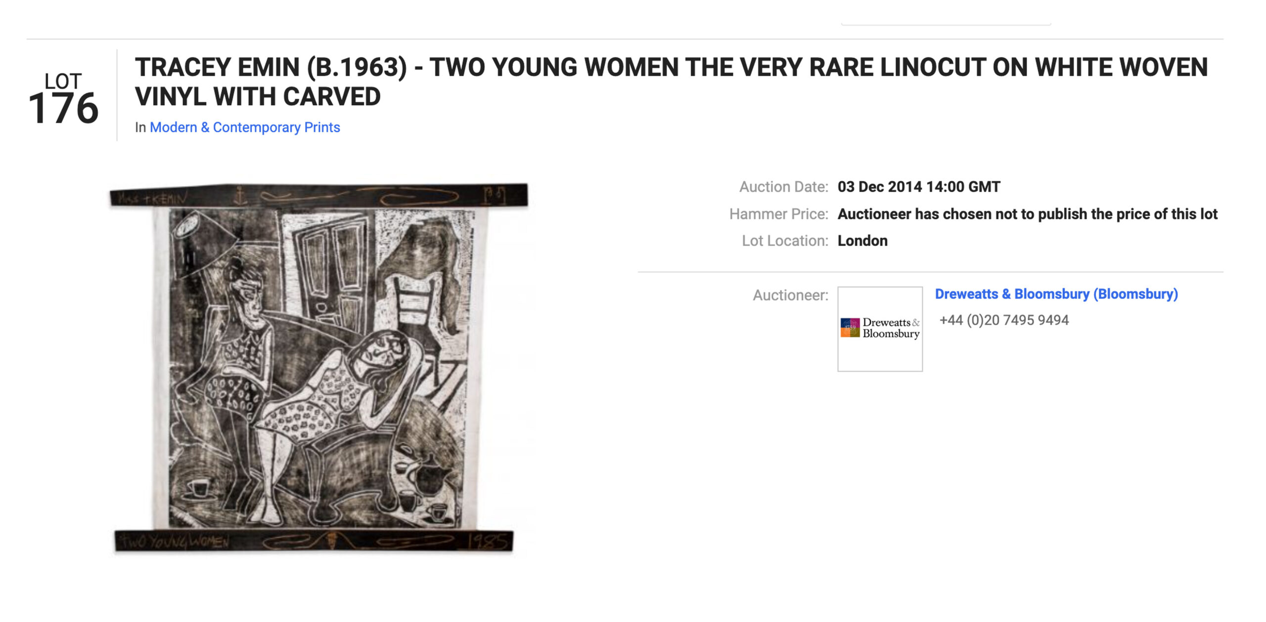Two Women Two Young Women Sold by Bloomsbury in 2014