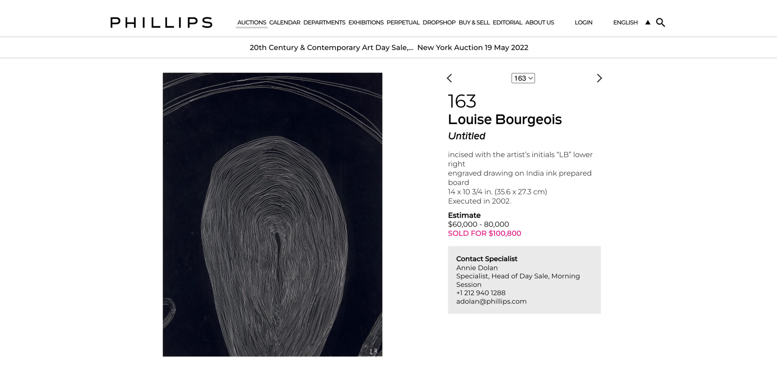 Untitled Untitled sold by Phillip's in 2022