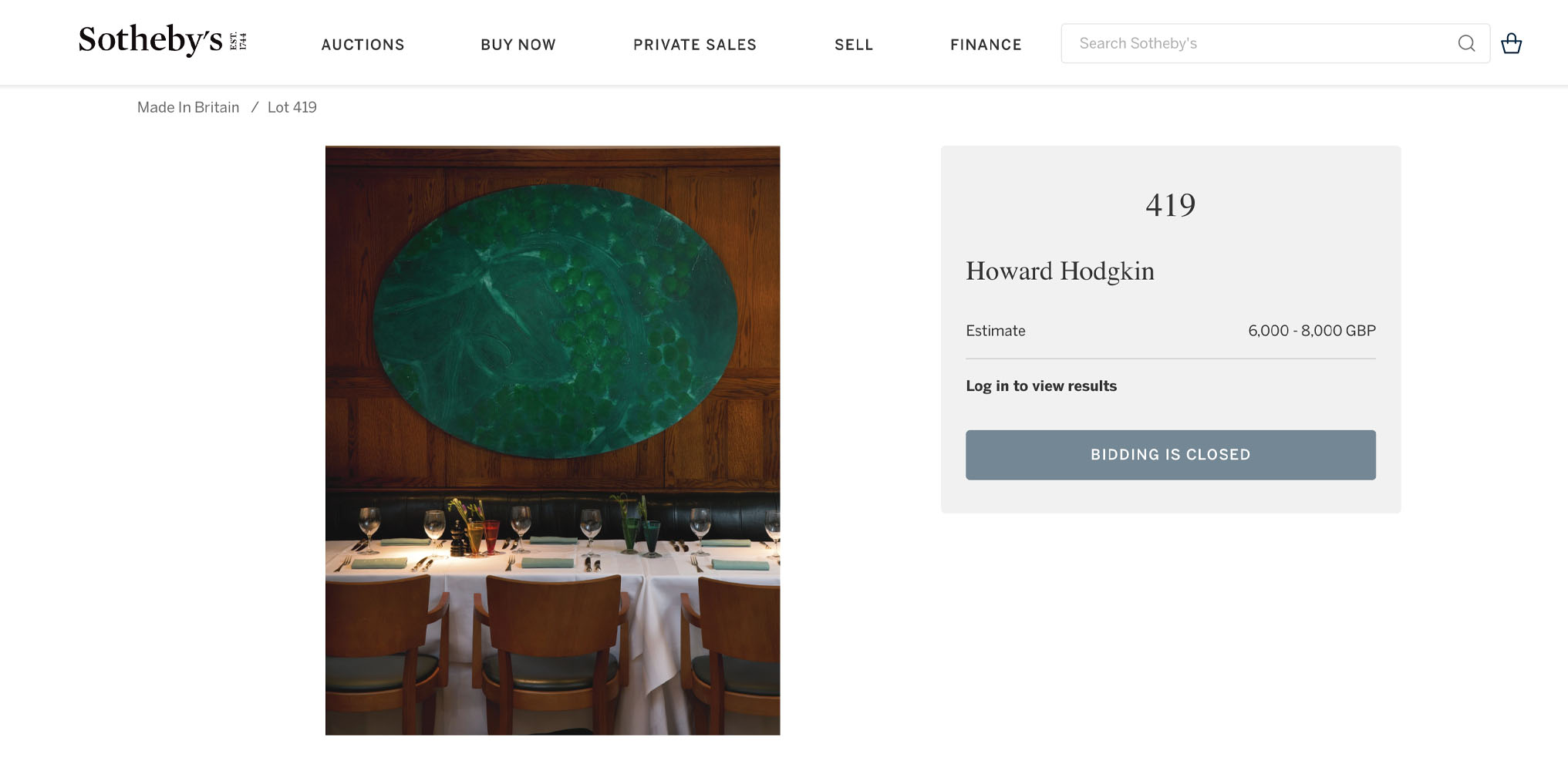 Ivy sold by Sotheby's in 2015