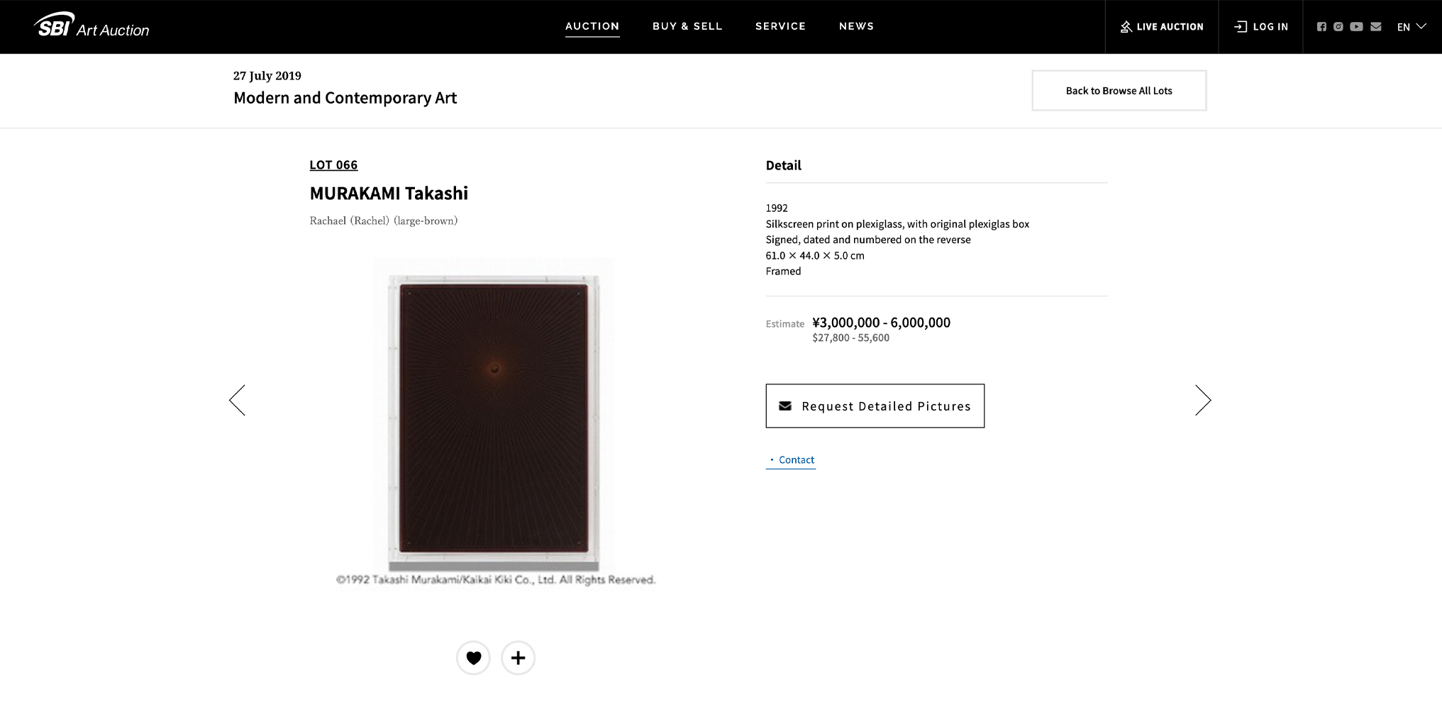 Large Brown Rachael (Rachel) (Large-Brown) Sold By SBI Art Auction in 2019