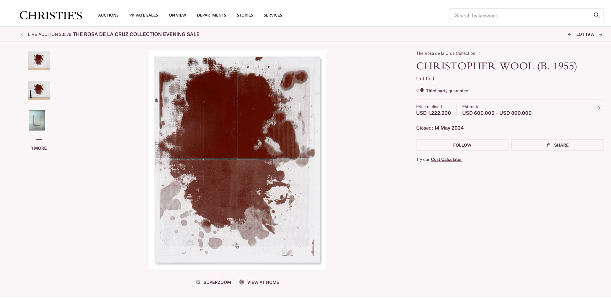 Untitled Sold by Christie's in 2024