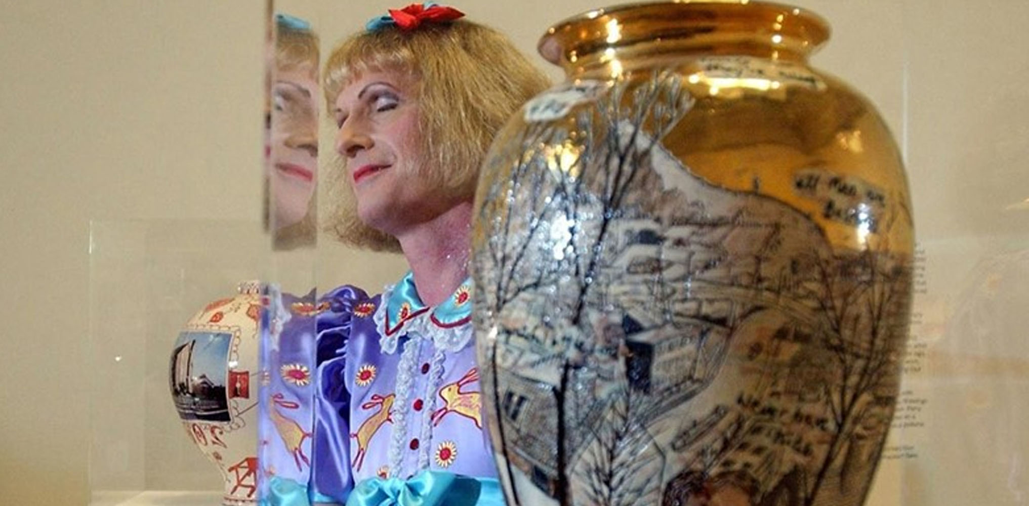 Turner Prize Grayon Perry with his prize winning piece