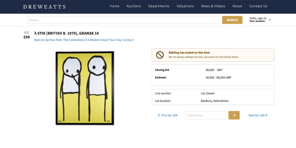 Gdansk 16 sold by Dreweatts in 2021