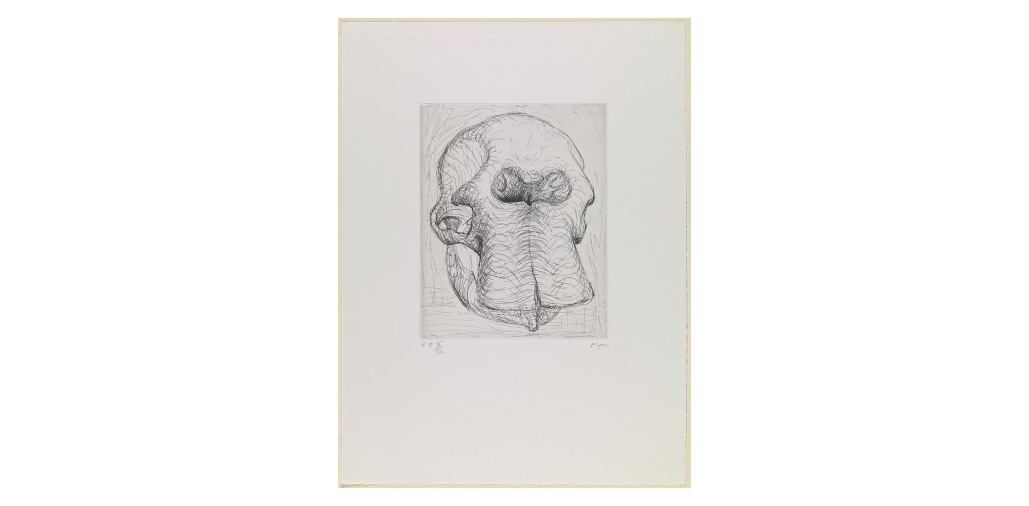 Elephant Skull 1 of 32 Prints sold by Mainichi Auction in 2023