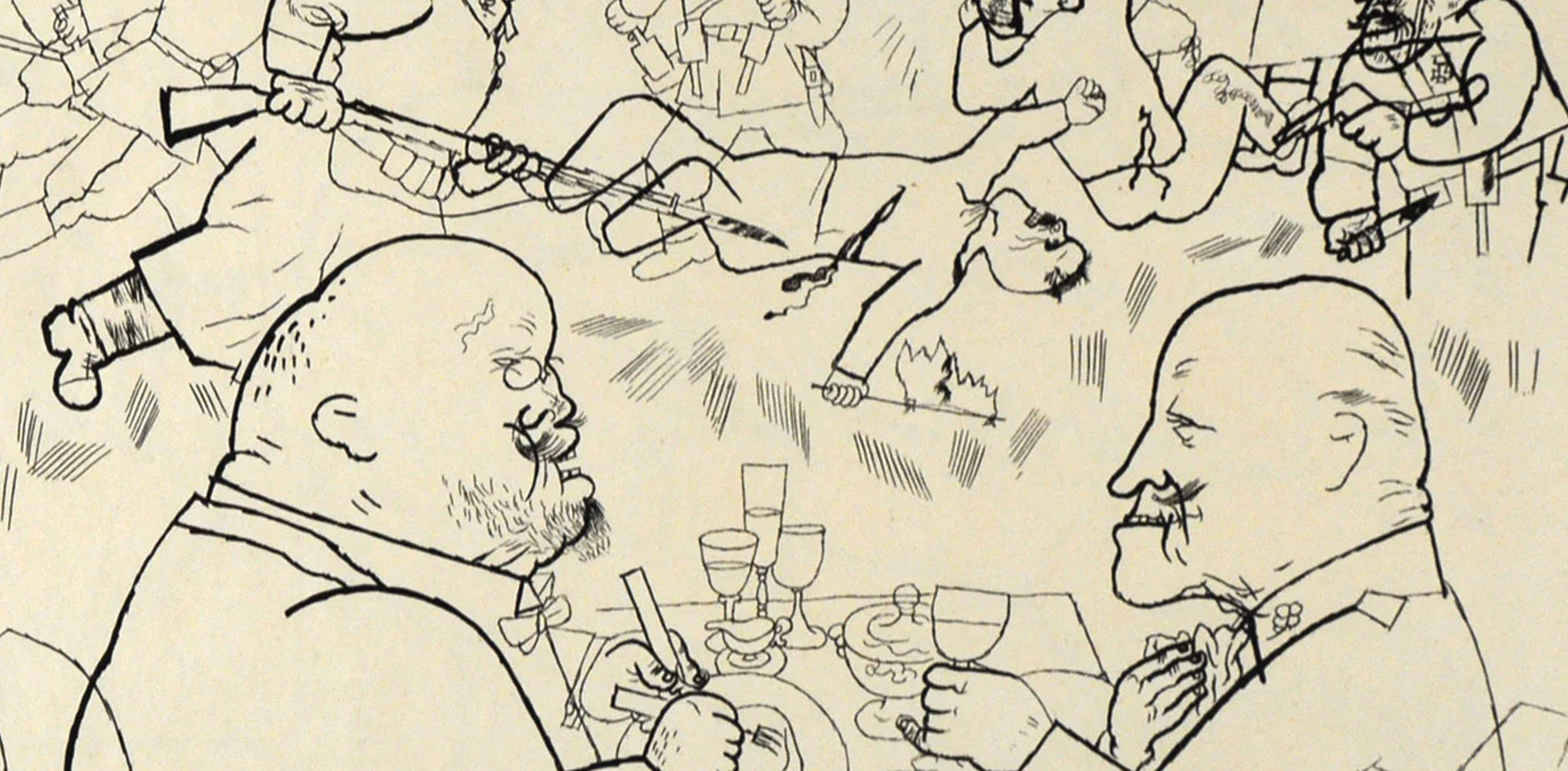 Gott Mitt Uns George Grosz's Satirical Cartoons