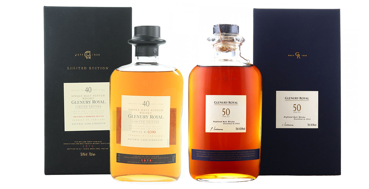 Glenury-Royal-40-and-50 The Glenury Royal 1953 50 year old is a collectors item among fans of this iconic closed distillery.