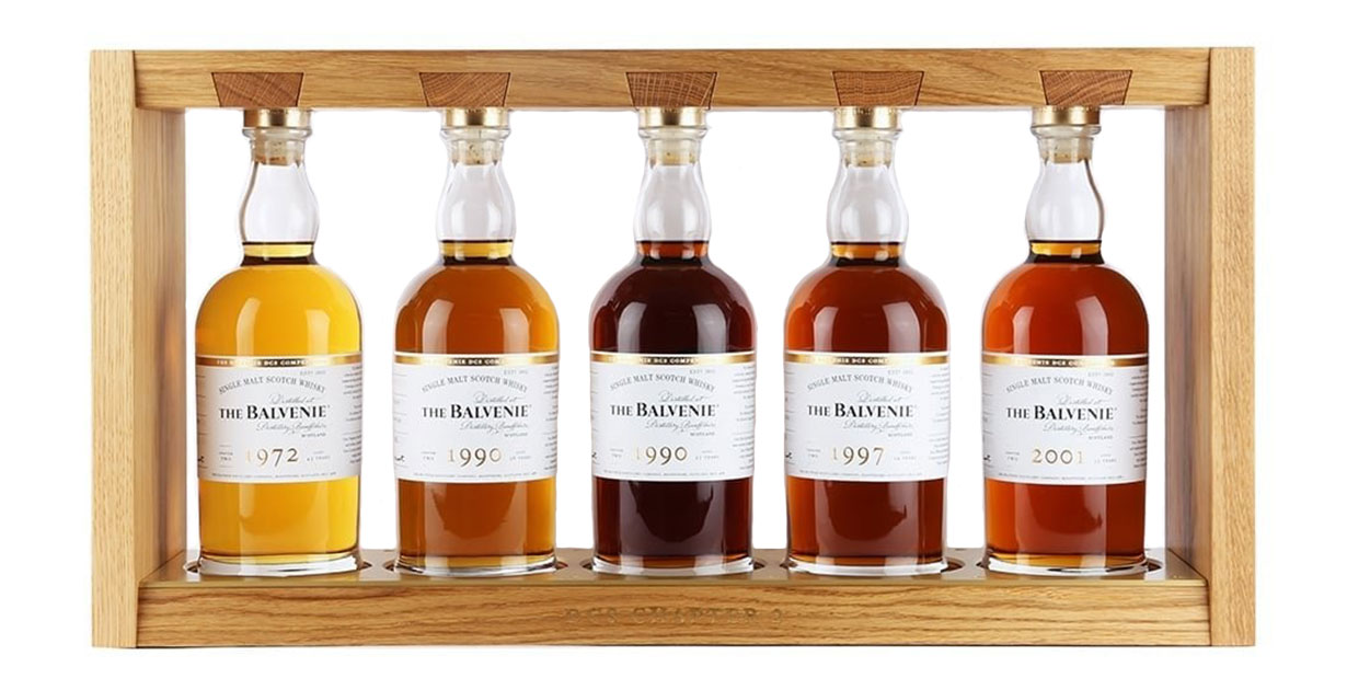 Sell The Balvenie DCS Compendium Whisky 2025 Each five bottle chapter in the Balvenie DCS Compendium contains five single cask whiskies, hand-selected by David Stewart to represent different aspects of Balvenie’s whisky-making philosophy.