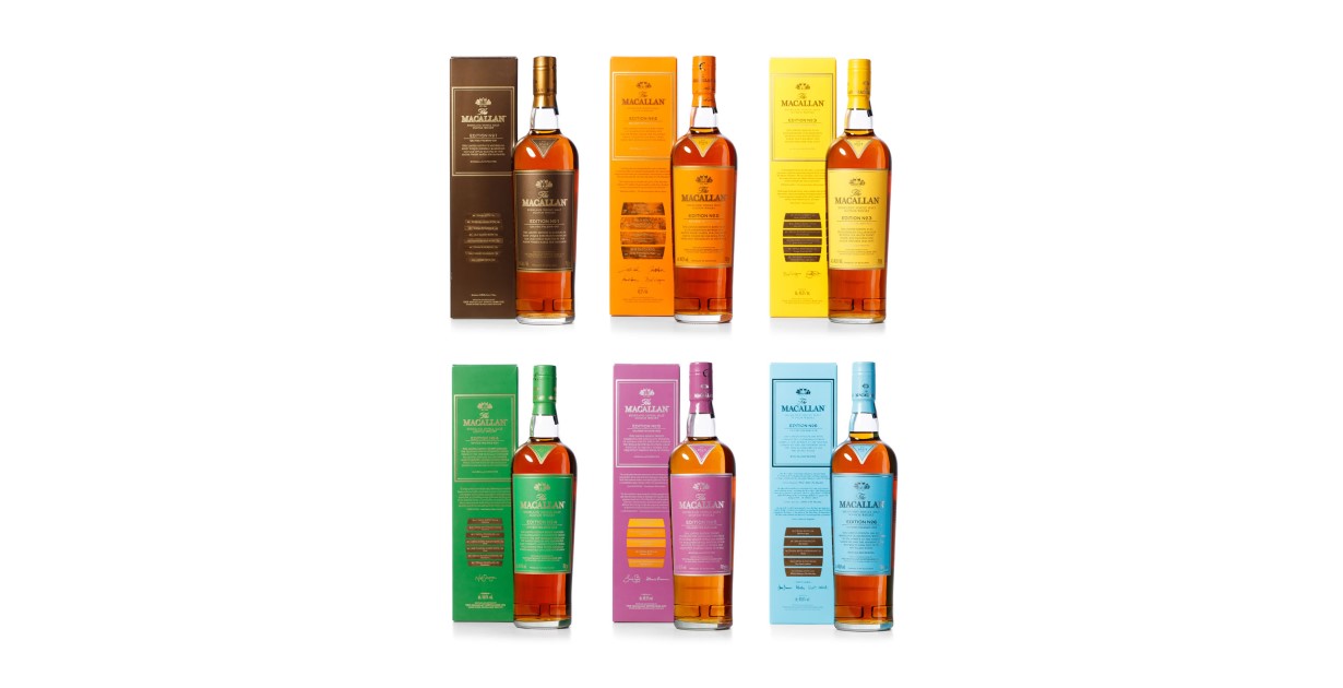Sell Macallan Edition 1-6 In Macallan’s own words the Edition Series is a “limited edition series that explores our approach to whisky making and exposes the detail of its creation.”