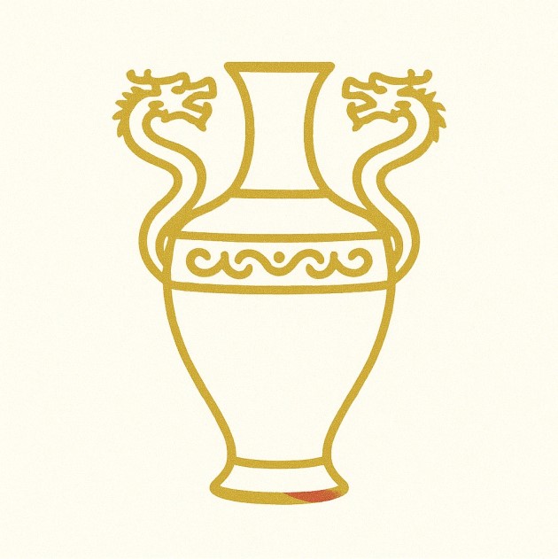 A very rare chinese export silver vase