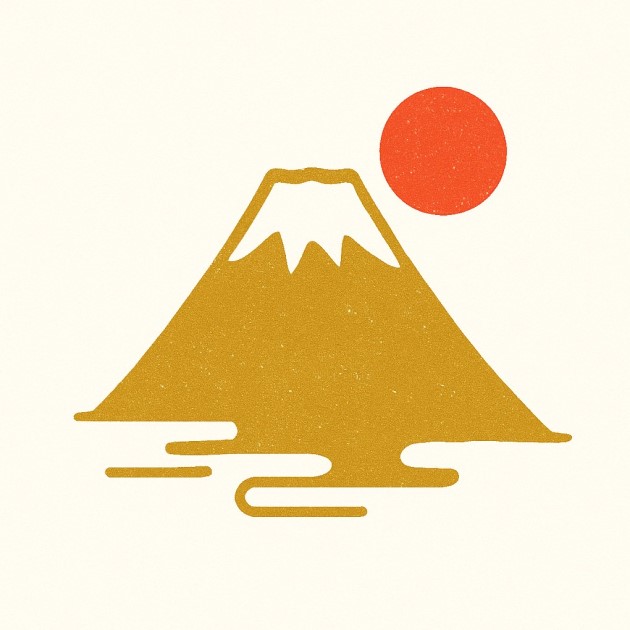 Japanese art valuation Mount Fuji