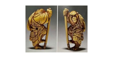 Ivory netsuke of the monkey king Songoku by Matsushita Otoman Bonhams