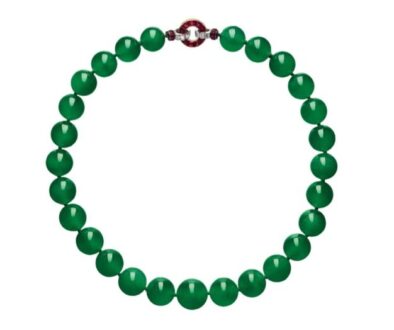 The Hutton-Mdivani Jadeite Necklace - most expensive jade
