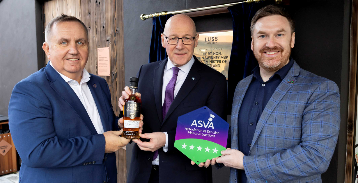 Luss Distillery Earns Five-Star ASVA Rating After Opening