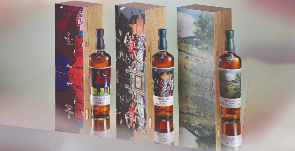 Macallan Romantica 1986: 258 Bottles, 3 Artists